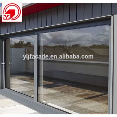 1.4mm thickness fly screen aluminum sliding glass doors balcony doors profile