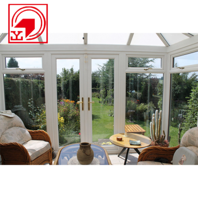 YLJ Creative outdoor sun room extension design aluminium profile glass sunroom