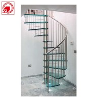 YLJ Customized stainless steel glass railing balustrade tempered glass staircase handrail